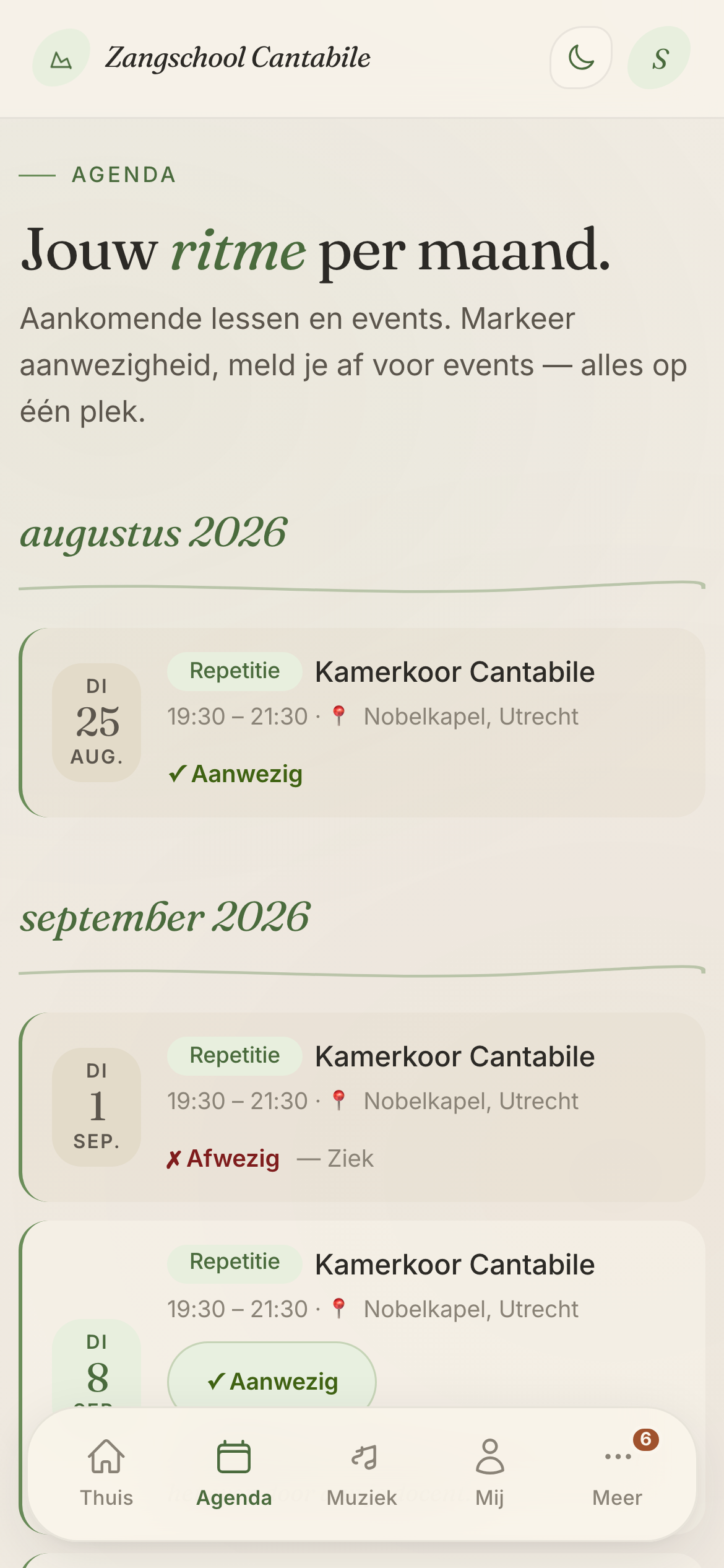 Aanwezigheid