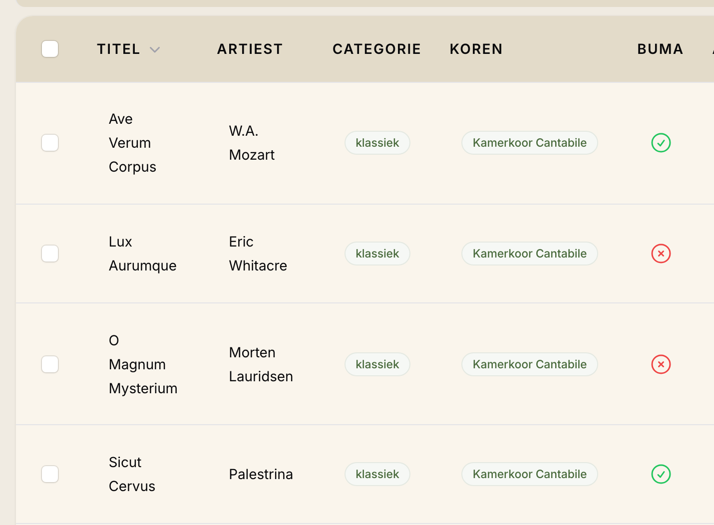 Repertoire